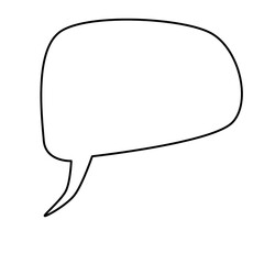 Naklejka premium Doodle chat bubble square abstract frame transparent on transparent background that can be use for background, ppt, social media, sticker, scrapbook and e.t.c with black color 