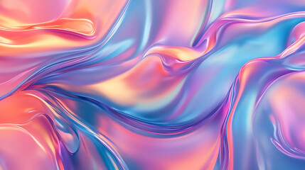 Obraz premium A Soft Pastel Waves Abstract Background