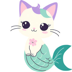 mermaid cat, cat, animal, cartoon, vector, kitten, illustration, pet, fun, love, baby, art, funny, animals, design, kitty, cute, toy, pets, heart, child, drawing, mermaid, princess
