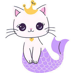 mermaid cat, cat, animal, cartoon, vector, kitten, illustration, pet, fun, love, baby, art, funny, animals, design, kitty, cute, toy, pets, heart, child, drawing, mermaid, princess
