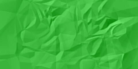 Abstract green crumpled paper texture background. white fabric crushed textured crumpled. green wrinkly backdrop paper background. green paper texture material. panorama grunge wrinkly paper texture.