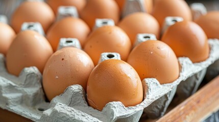 Cage-Free Eggs: Large eggs from cage-free chickens, known for golden yolks and high protein content. Perfect for scrambling, frying, or baking.
