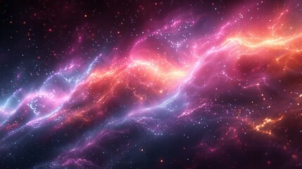 Fototapeta premium Abstract neon light, fluorescent glow of neon lights, illustration of exhibition background.