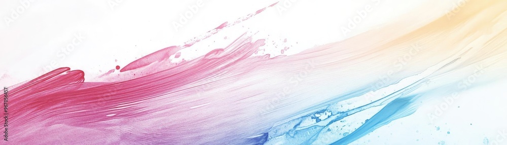 Aufkleber A vibrant splash of colorful paint blending smoothly, creating an artistic abstract background for creative projects.