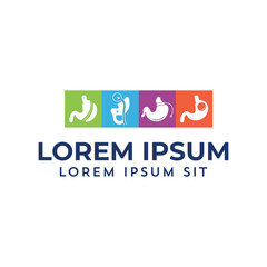 Adjustable Gastric Band, Roux-en-Y Gastric Bypass, Gastric Balloon, Laparoscopic Sleeve Gastrectomy, Weight Loss Surgery vector Illustration logo icon