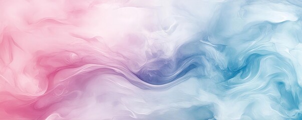Obraz premium Soft abstract background showcasing beautiful swirls of pink and blue, perfect for artistic and creative projects.