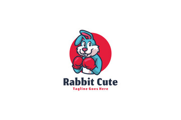 Rabbit illustration vector Design template