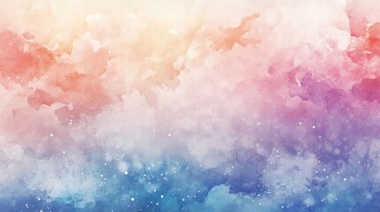 Fototapeta premium A vibrant abstract watercolor background with soft hues of pink, blue, and yellow, perfect for creative projects or designs.