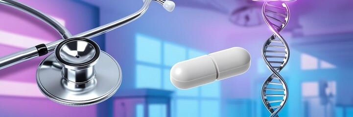 concept and idea for healthcare technology, innovation medicine, health, science and research.