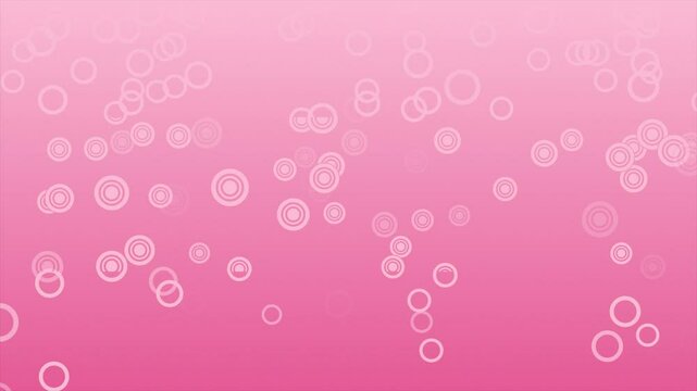 Simple and classy slowly falling downwards Magenta red color circle particles futuristic background