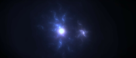 energievoll hell strahlender Stern im Universum, Weltall, Galaxie, funkeln, Sonne, Glühen,...