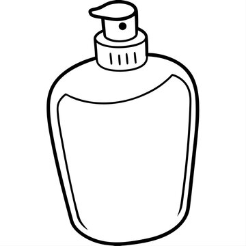 recommend clip art: lotion balm outline coloring book page line art illustration digital drawing
                    