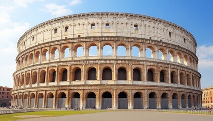 Fototapeta premium Colosseum Majesty A Captivating View of Romes Iconic Amphitheater, Architectural Marvel of Italy