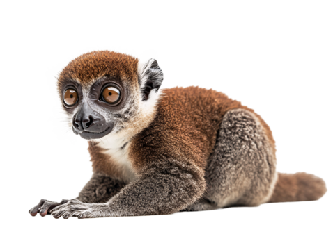 a brown and white animal