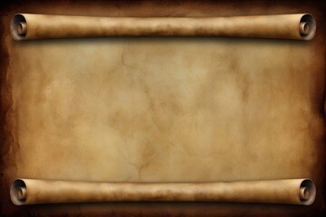 Distressed Scroll Texture Featuring Historical Aged Parchment Background