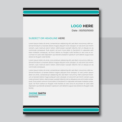 business corporate letterhead design template

