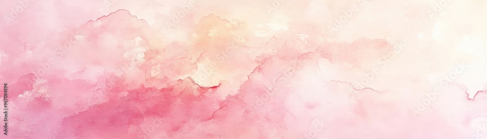 Poster a soft and ethereal pink watercolor background perfect for creative projects and artistic expression