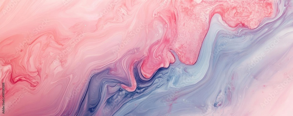Poster a vibrant abstract swirl of pink and blue hues creating a captivating visual flow that inspires crea
