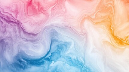 Obraz premium A vibrant abstract background featuring flowing colors of pink, orange, blue, and purple, perfect for artistic projects.