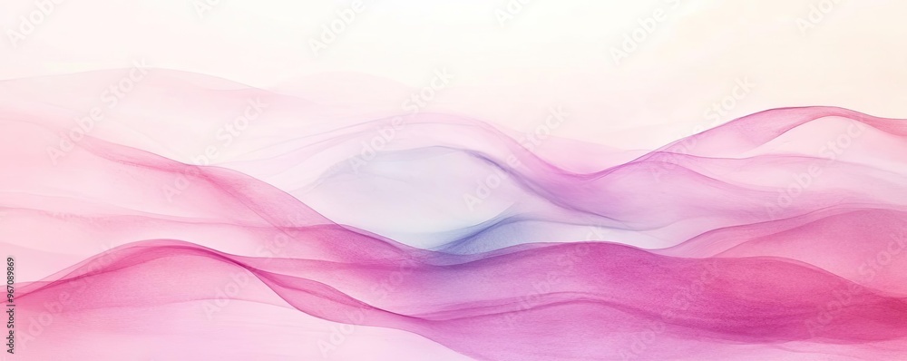 Aufkleber soft waves of pink and purple hues create a tranquil and dreamy atmosphere, perfect for backgrounds 