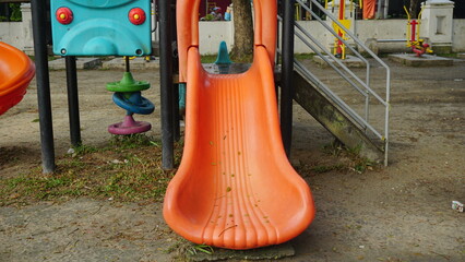 Children's Slide in the City Park