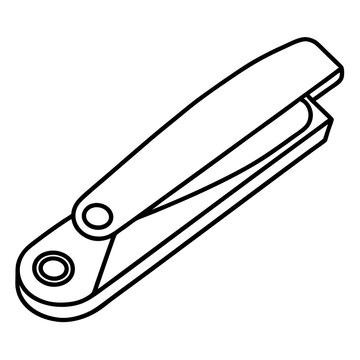 recommend clip art: nail clipper outline coloring book page line art illustration digital drawing