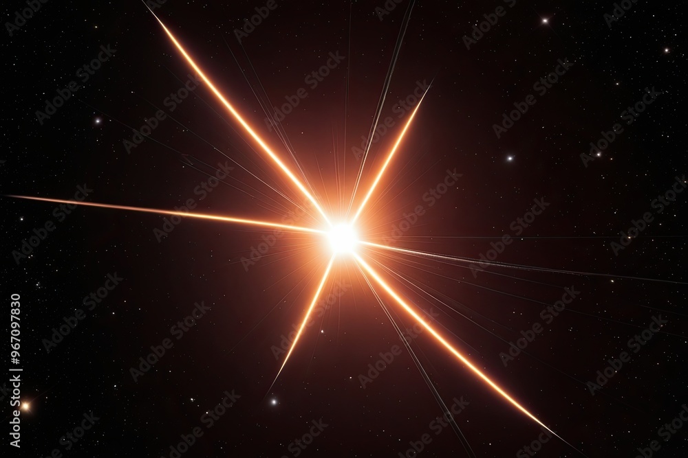 Poster A Captivating Glowing Supernova: Bright Pulsating Arcs of Light in the Dark Expanse of Space
