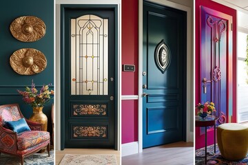 Vibrant Interior Door Designs for Enhanced Security and Stylish Passage