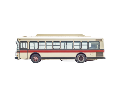 a bus parked on the ground