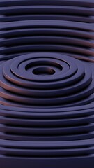 Abstract Concentric Circles in Dark Tones..