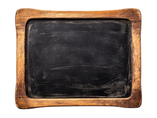 a blackboard with a wooden frame
