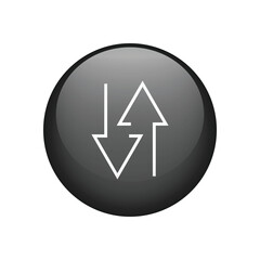 Arrows button icon symbol for graphic design. Vector