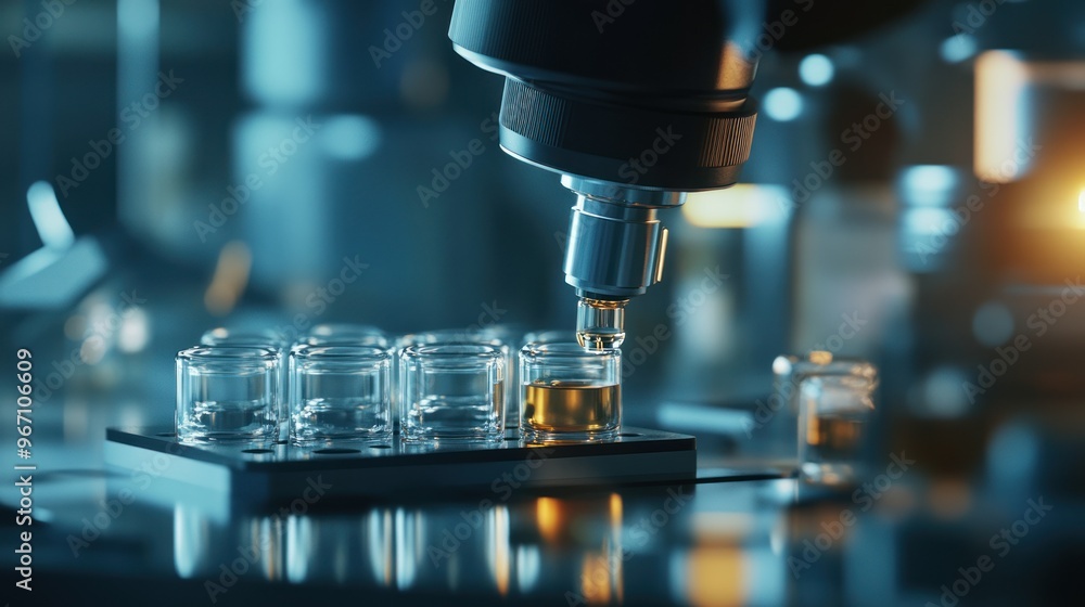 Poster automated liquid dispensing in a laboratory setting