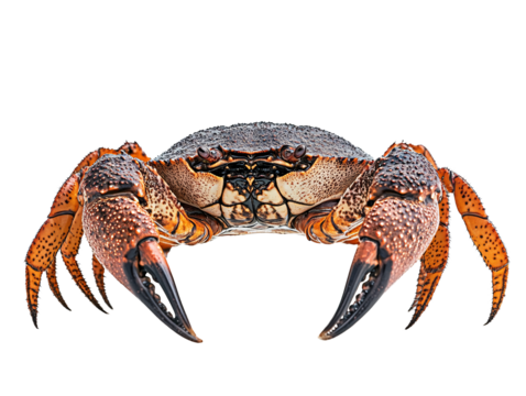 a crab with a white background