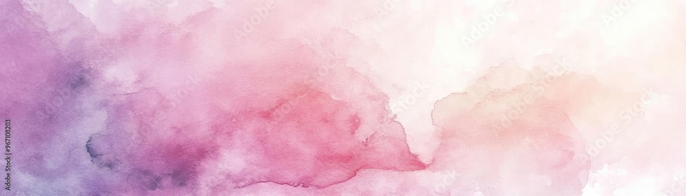 Poster a beautiful abstract watercolor background featuring soft pink and purple hues that create a serene 