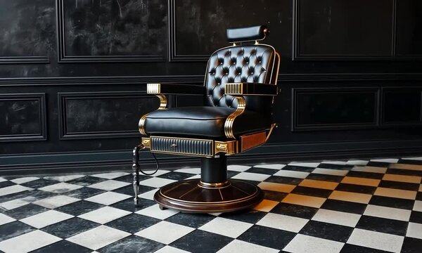 Classic Barber Chair in a Chic Interior