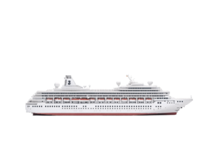 a white ship on a white background