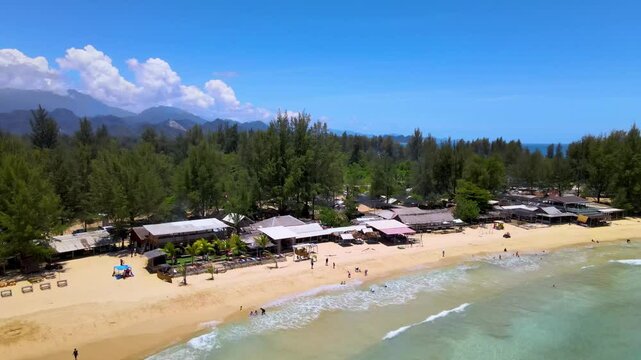 A Drone Footage of Gentle Beach Ripples