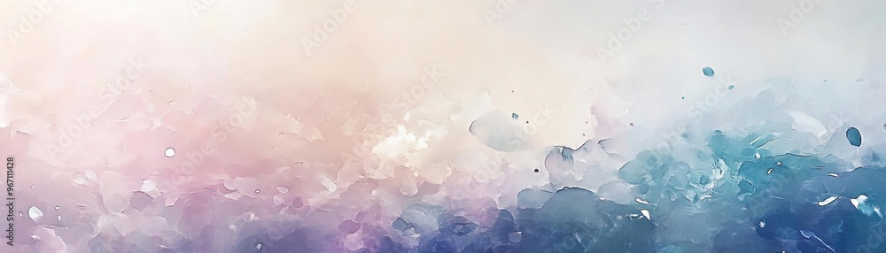 Poster A soft abstract background featuring gentle swirls of pastel colors creating a peaceful and dreamy atmosphere.
