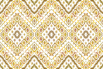 Multi colored horizontal stripe pattern. Geometric ethnic flower pattern for background,fabric,wrapping,clothing,wallpaper,Batik,carpet,embroidery style.Abstract geometric pattern.