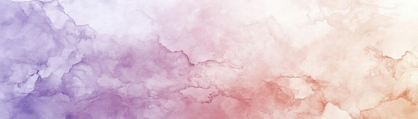Obraz premium Beautiful abstract watercolor background with soft pastel hues of purple, pink, and orange. Perfect for creative projects.