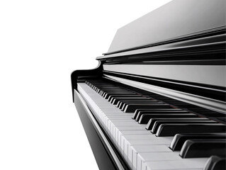 a close up of a piano