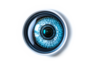 a close up of a blue eyeball