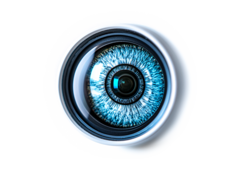 a close up of a blue eyeball