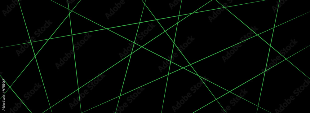 Aufkleber random geometric line pattern on a black backdrop background. random line low poly pattern. abstract