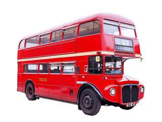 a red double decker bus