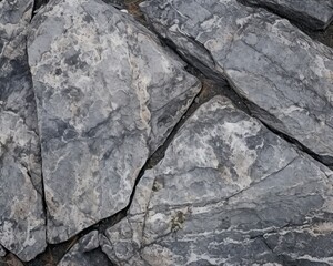Natural granite stone close-up texture flat lay background
