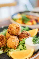 Deep fried cheese balls