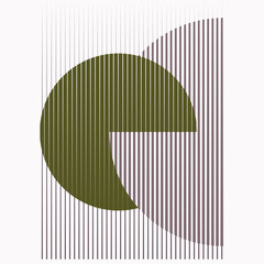 Rectangle Logo with lines, circles, ovals .Modern art design .Black Vector stripes .Straight speed lines .Geometric shape. Wall art .