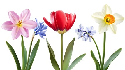 Fototapeta premium Spring Flowers Bouquet